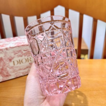  Dior Water Glass 7 Colors crystal Cups Pink #3465 - Image 9