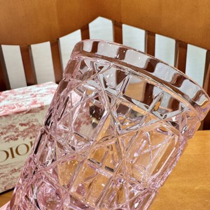 Dior Water Glass 7 Colors crystal Cups Pink #3465 - Image 4
