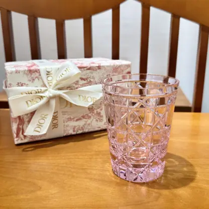 Replica Dior Water Glass 7 Colors crystal Cups Pink #3465