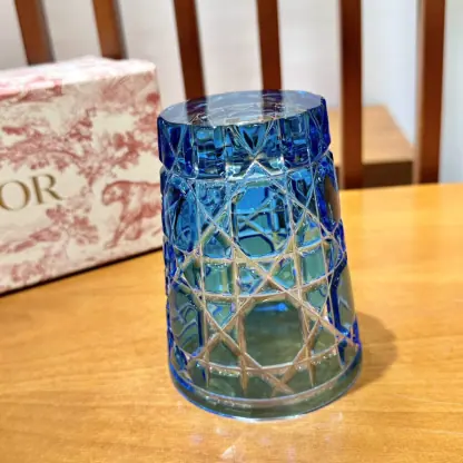  Dior Water Glass 7 Colors crystal Cups Aquamarine #3466 - Image 7