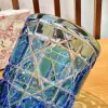  Dior Water Glass 7 Colors crystal Cups Aquamarine #3466 - Image 4