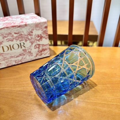  Dior Water Glass 7 Colors crystal Cups Aquamarine #3466 - Image 2