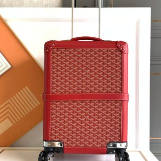 Replica Goyard Luggage Bourget PM Trolley Case Red #3454