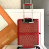  Goyard Luggage Bourget PM Trolley Case Red #3454 - Image 10