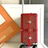  Goyard Luggage Bourget PM Trolley Case Red #3454 - Image 3
