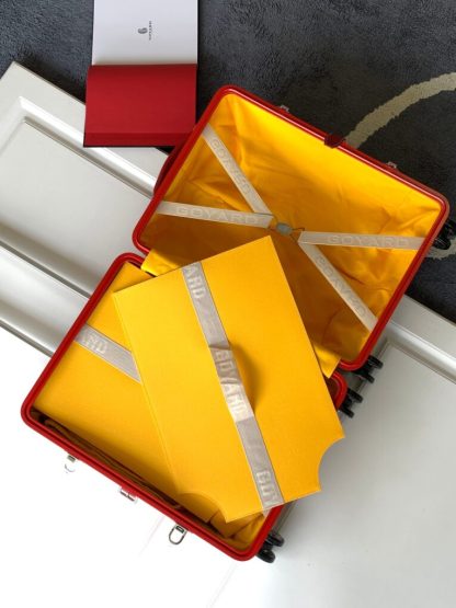  Goyard Luggage Bourget PM Trolley Case Red #3454 - Image 8