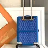  Goyard Luggage Bourget PM Trolley Case Blue #3447 - Image 9