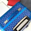  Goyard Luggage Bourget PM Trolley Case Blue #3447 - Image 6