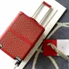  Goyard Luggage Bourget PM Trolley Case Red #3454 - Image 2