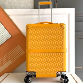 Replica Goyard Luggage Bourget PM Trolley Case Yellow #3444