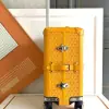  Goyard Luggage Bourget PM Trolley Case Yellow #3444 - Image 9
