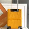  Goyard Luggage Bourget PM Trolley Case Yellow #3444 - Image 8