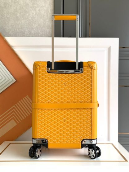  Goyard Luggage Bourget PM Trolley Case Yellow #3444 - Image 8