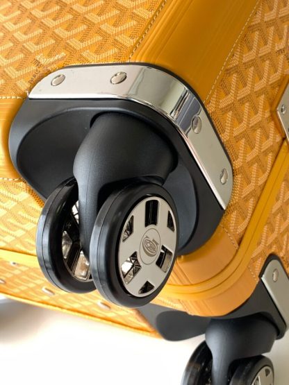  Goyard Luggage Bourget PM Trolley Case Yellow #3444 - Image 5