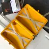  Goyard Luggage Bourget PM Trolley Case Yellow #3444 - Image 3