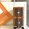  Goyard Luggage Bourget PM Trolley Case Black & Tan #3445 - Image 10