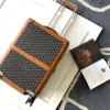  Goyard Luggage Bourget PM Trolley Case Black & Tan #3445 - Image 11