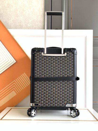  Goyard Luggage Bourget PM Trolley Case Black #3451 - Image 8