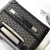  Goyard Luggage Bourget PM Trolley Case Black #3451 - Image 6