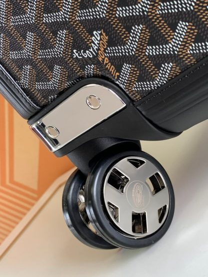  Goyard Luggage Bourget PM Trolley Case Black #3451 - Image 5