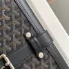  Goyard Luggage Bourget PM Trolley Case Black #3451 - Image 4