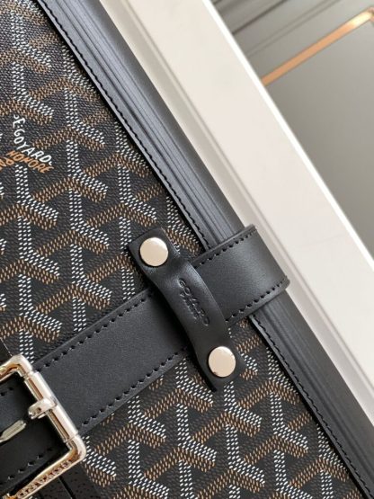  Goyard Luggage Bourget PM Trolley Case Black #3451 - Image 4