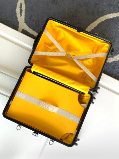  Goyard Luggage Bourget PM Trolley Case Black #3451 - Image 3