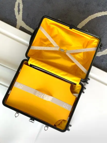  Goyard Luggage Bourget PM Trolley Case Black #3451 - Image 3