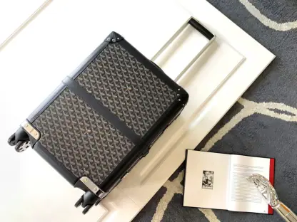  Goyard Luggage Bourget PM Trolley Case Black #3451 - Image 2