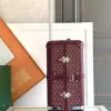  Goyard Luggage Bourget PM Trolley Case Burgundy #3448 - Image 6