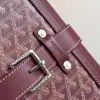  Goyard Luggage Bourget PM Trolley Case Burgundy #3448 - Image 7