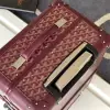  Goyard Luggage Bourget PM Trolley Case Burgundy #3448 - Image 8