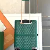  Goyard Luggage Bourget PM Trolley Case Green #3446 - Image 7