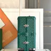  Goyard Luggage Bourget PM Trolley Case Green #3446 - Image 3