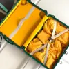  Goyard Luggage Bourget PM Trolley Case Green #3446 - Image 4