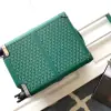  Goyard Luggage Bourget PM Trolley Case Green #3446 - Image 2