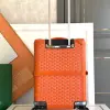  Goyard Luggage Bourget PM Trolley Case Orange #3453 - Image 9