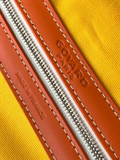  Goyard Luggage Bourget PM Trolley Case Orange #3453 - Image 7