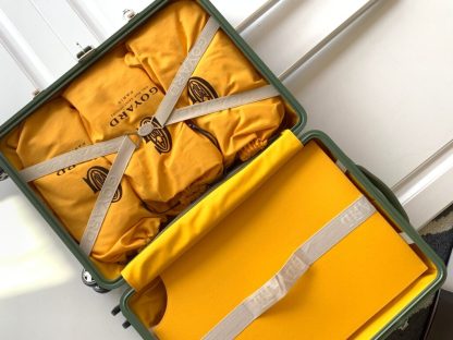  Goyard Luggage Bourget PM Trolley Case Avocado green #3450 - Image 9