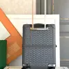  Goyard Luggage Bourget PM Trolley Case Grey #3449 - Image 9