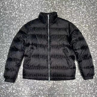 Replica Dior Oblique Down Jacket Black Technical Jacquard #3397