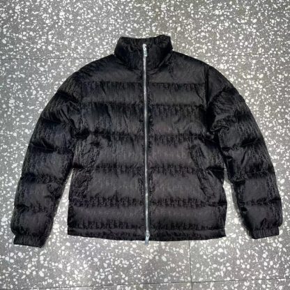 Replica Dior Oblique Down Jacket Black Technical Jacquard #3397
