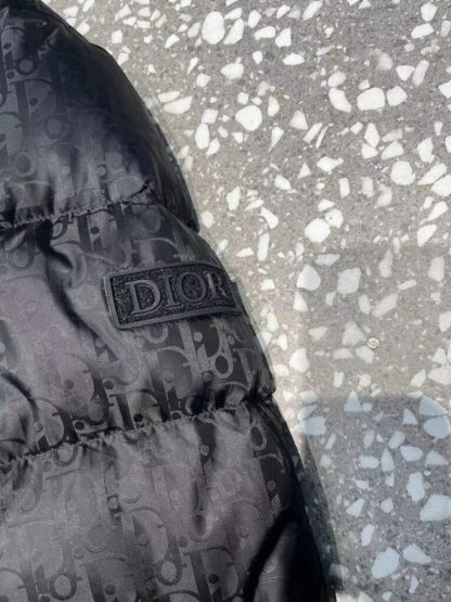  Dior Oblique Down Jacket Black Technical Jacquard #3397 - Image 7