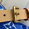  Louis Vuitton Speedy P9 Bandoulière 40 M24418 Blue #3584 - Image 4