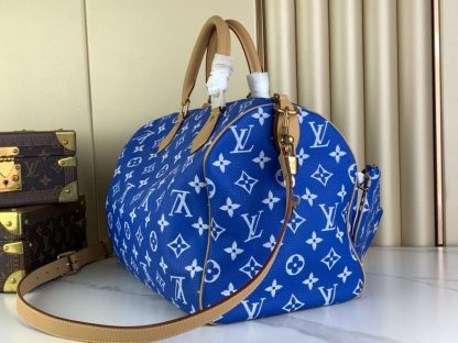 Louis Vuitton Speedy P9 Bandoulière 40 M24418 Blue #3584 - Image 5