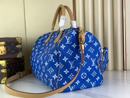  Louis Vuitton Speedy P9 Bandoulière 40 M24418 Blue #3584 - Image 5