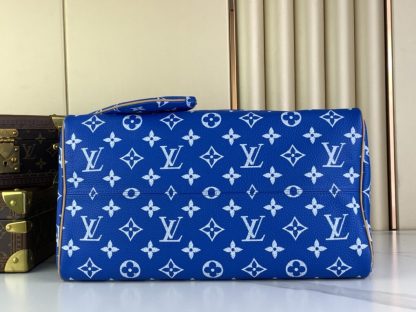  Louis Vuitton Speedy P9 Bandoulière 40 M24418 Blue #3584 - Image 7