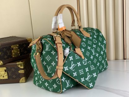  Louis Vuitton Speedy P9 Bandoulière 40 M24417 Green #3582 - Image 9