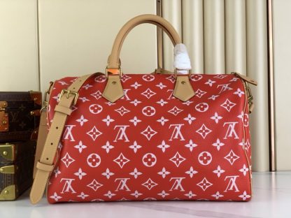  Louis Vuitton Speedy P9 Bandoulière 40 M24420 Red #3583 - Image 9