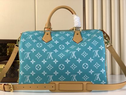  Louis Vuitton Speedy P9 Bandoulière 40 M11564 Turquoise #3579 - Image 7